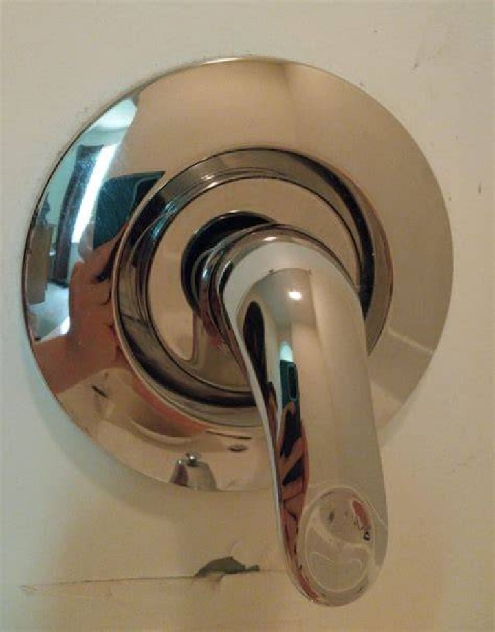 Where is the model number on a Pfister shower?
