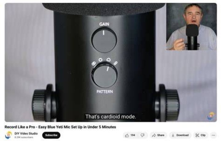 Where should I put microphone when recording?