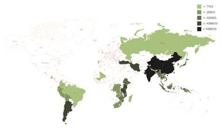 Which are the main tea growing regions of the world?