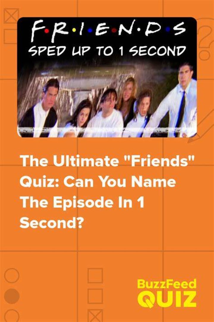 Which Friends episode has quiz?