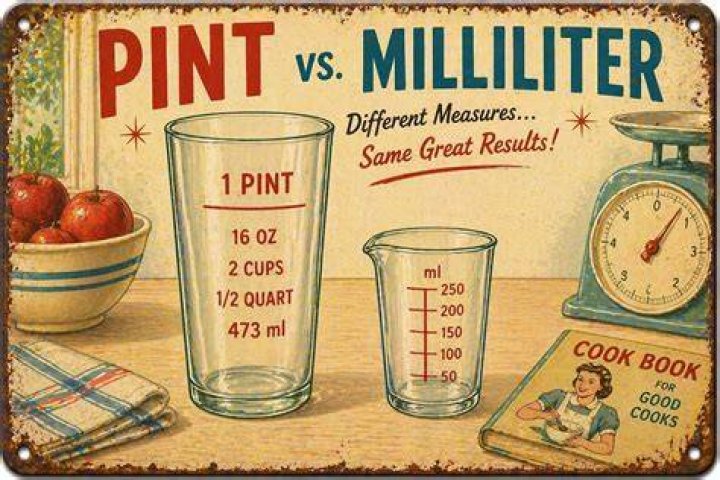 Which is bigger pint or milliliter?