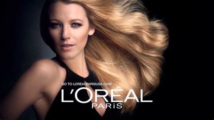 Who is the actress in the L Oreal hair advert?