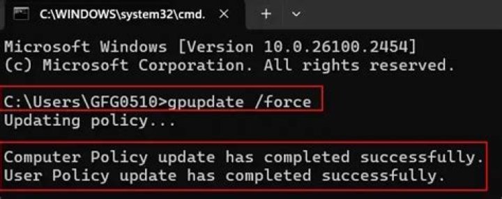 Why Gpupdate force is failing?