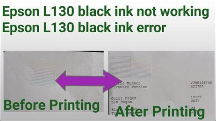 Why is my Epson printer not printing Black?